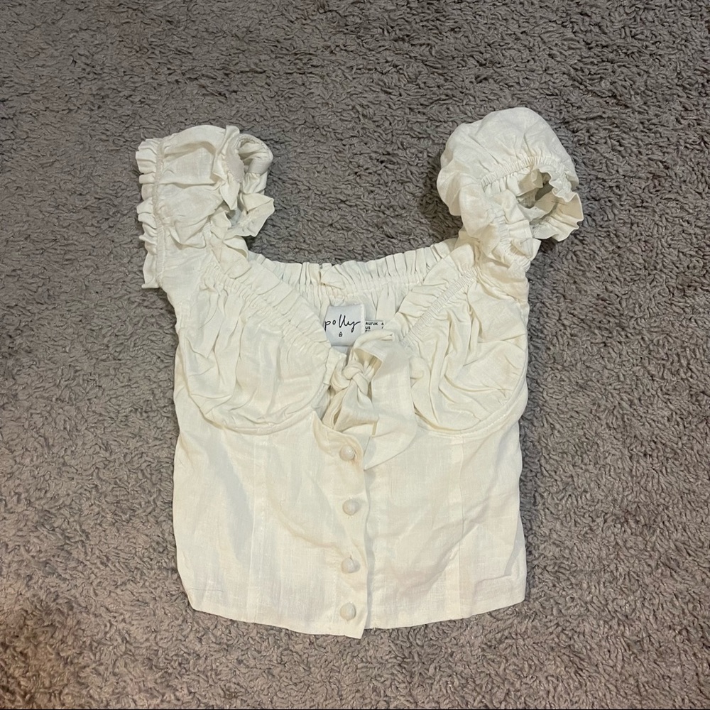 White blouse from princess Polly size 0.